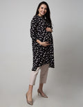LS MIDI DRESS FLOWER