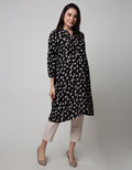 LS MIDI DRESS FLOWER