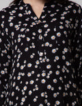 LS MIDI DRESS FLOWER