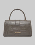 Connexion Handbag Crocodile Texture Peony