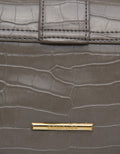 Connexion Handbag Crocodile Texture Peony