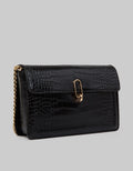 Connexion Clutch Crocodile Texture Peony3