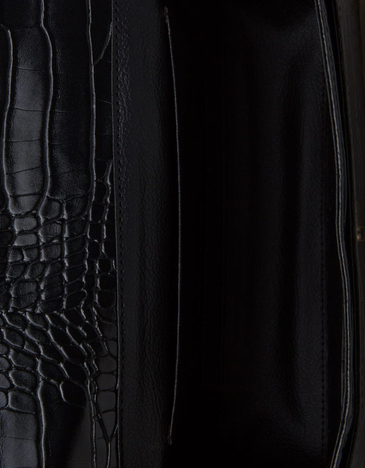 Connexion Clutch Crocodile Texture Peony3