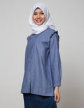 Annisa Long Sleeve Tunic Oxford Long Shirt