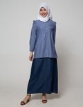 Annisa Long Sleeve Tunic Oxford Long Shirt