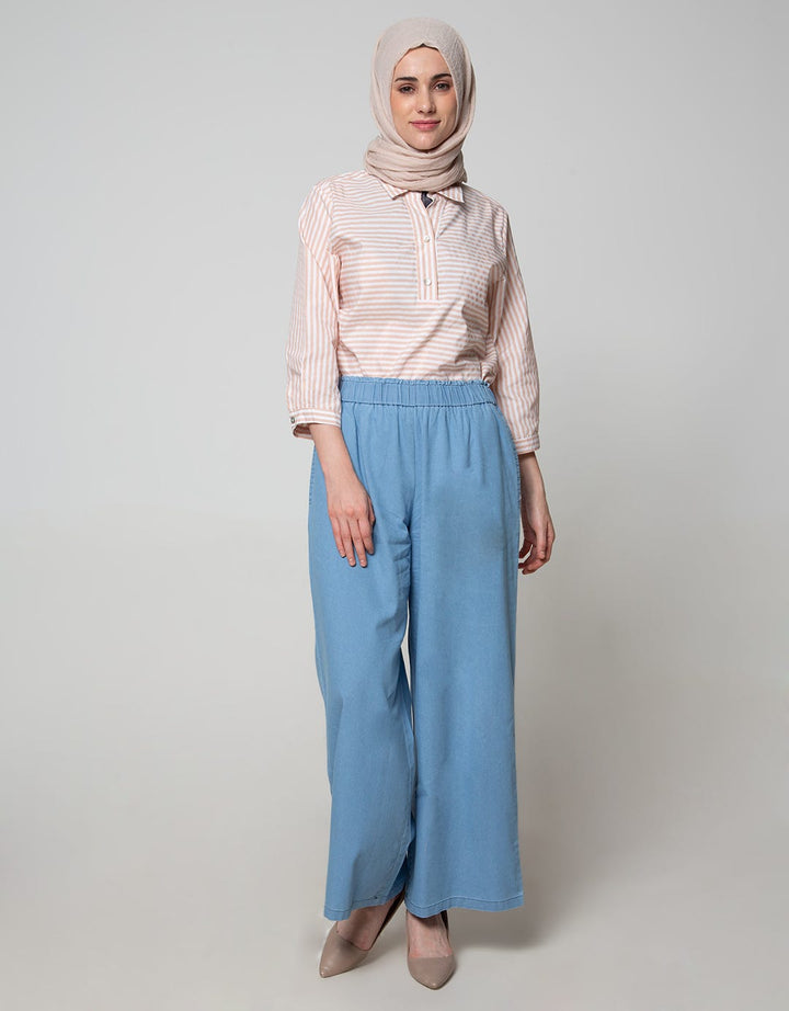 Annisa Denim Long Pants Palazzo