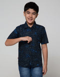 Pingu Casual Motif Kemeja Pendek Anak