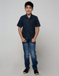 Pingu Casual Motif Kemeja Pendek Anak