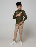 Pingu Double Pocket Kemeja Panjang