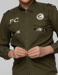 Pingu Double Pocket Kemeja Panjang
