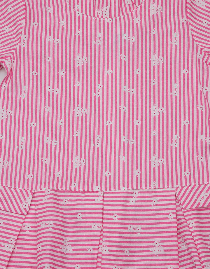 Pingu Dress Short Sleeve Baby Perempuan Stripes