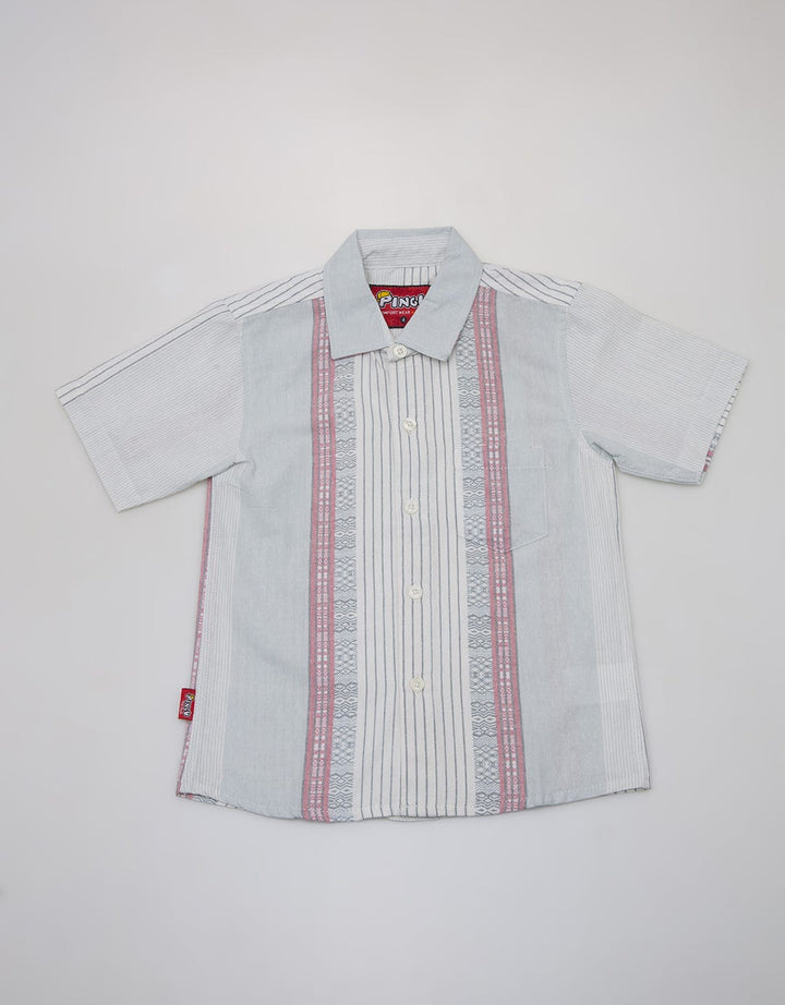 Pingu Kemeja Pendek Anak Motif Stripe