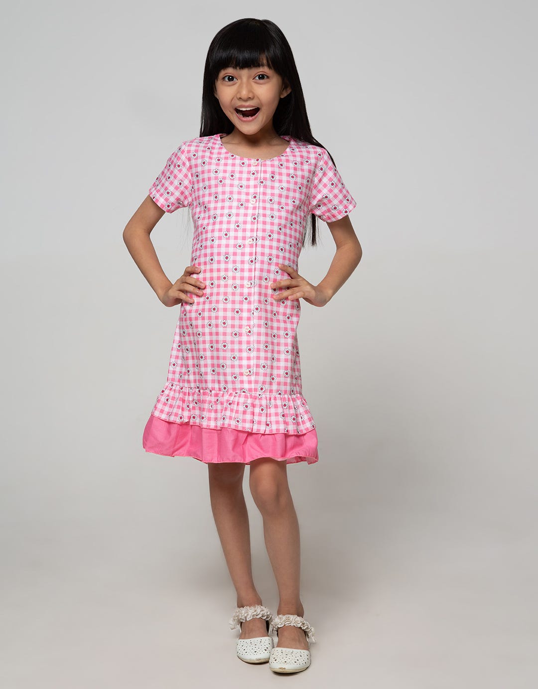 Pingu Dress Anak Perempuan Simple