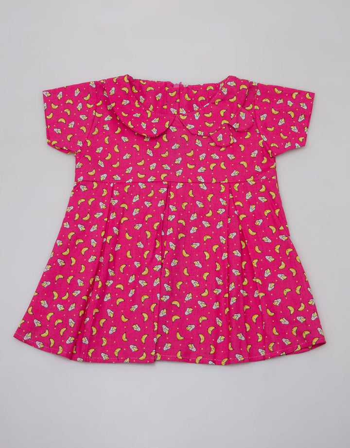 Pingu Dress Short Sleeve Baby Perempuan Full Print