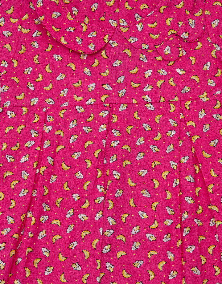 Pingu Dress Short Sleeve Baby Perempuan Full Print