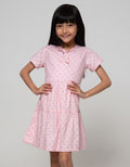 Pingu Cat Moustache Dress Anak Perempuan