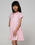 Pingu Cat Moustache Dress Anak Perempuan
