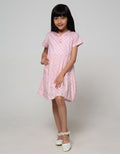 Pingu Cat Moustache Dress Anak Perempuan
