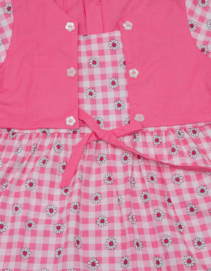 Pingu Flower Check Dress Baby