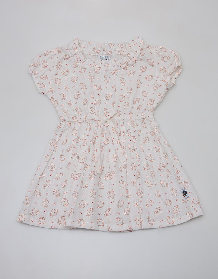 Pingu Full Print Baby Dress