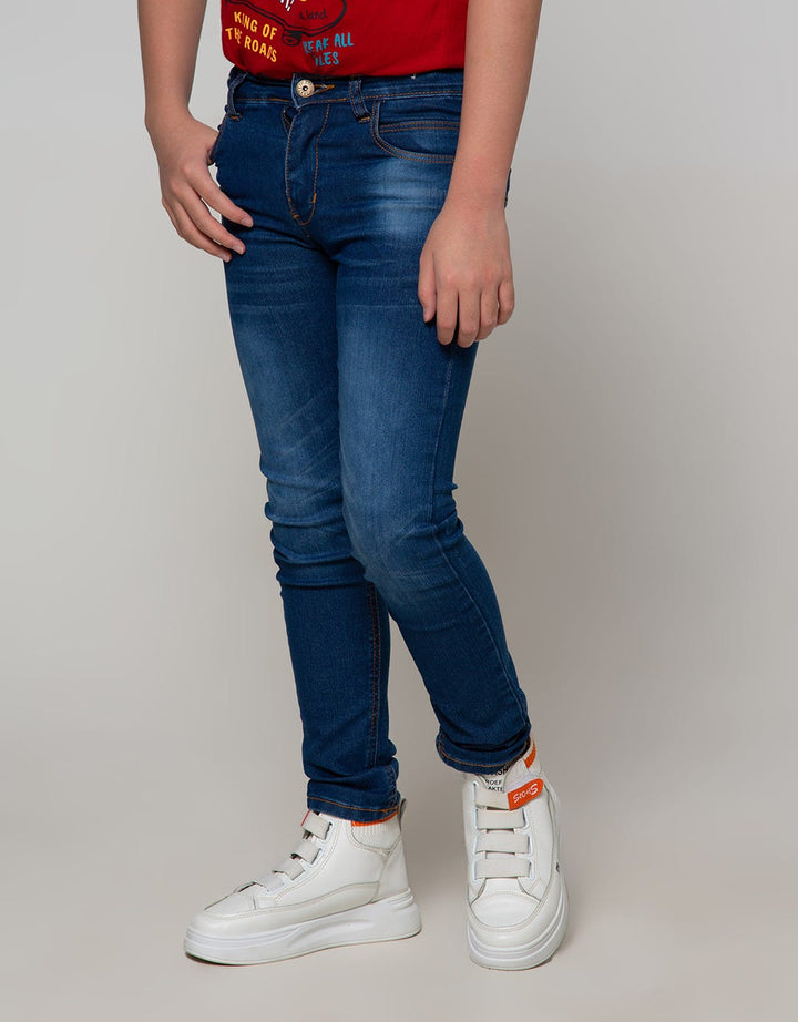 Pingu Celana Panjang Denim Anak Laki Laki