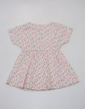 Pingu Dress Short Sleeve Baby Perempuan Double Pita