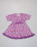 Pingu Dress Short Sleeve Baby Perempuan Print Mermaid