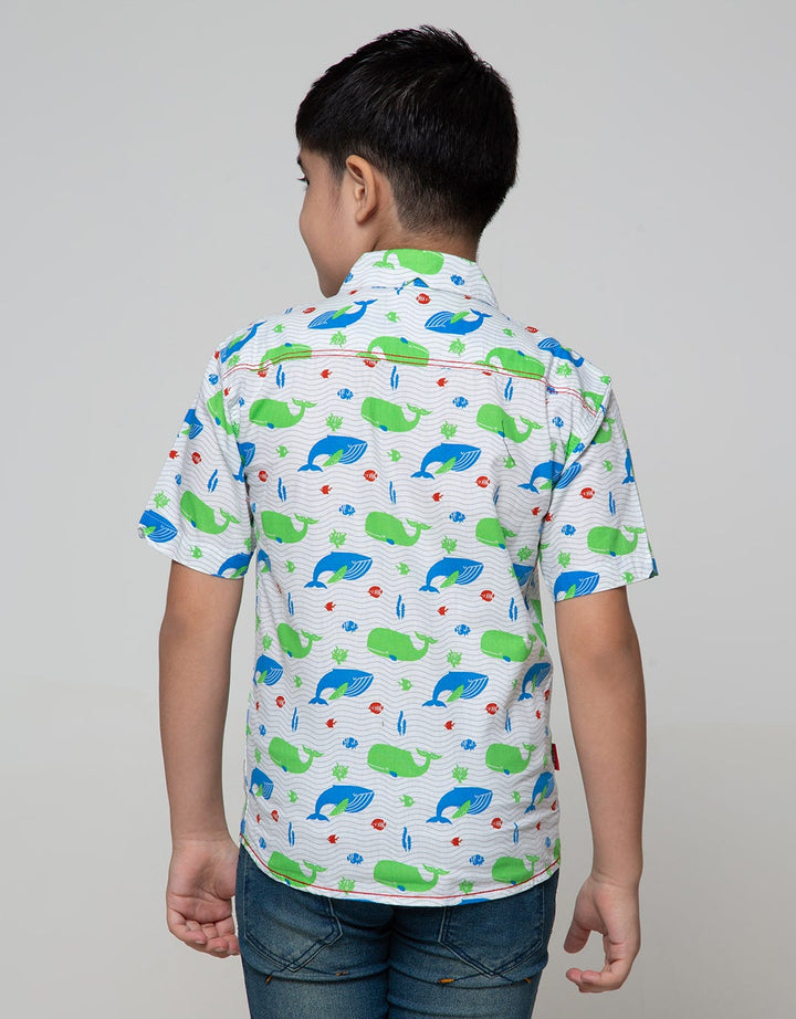 Pingu Whale Kemeja Pendek Anak