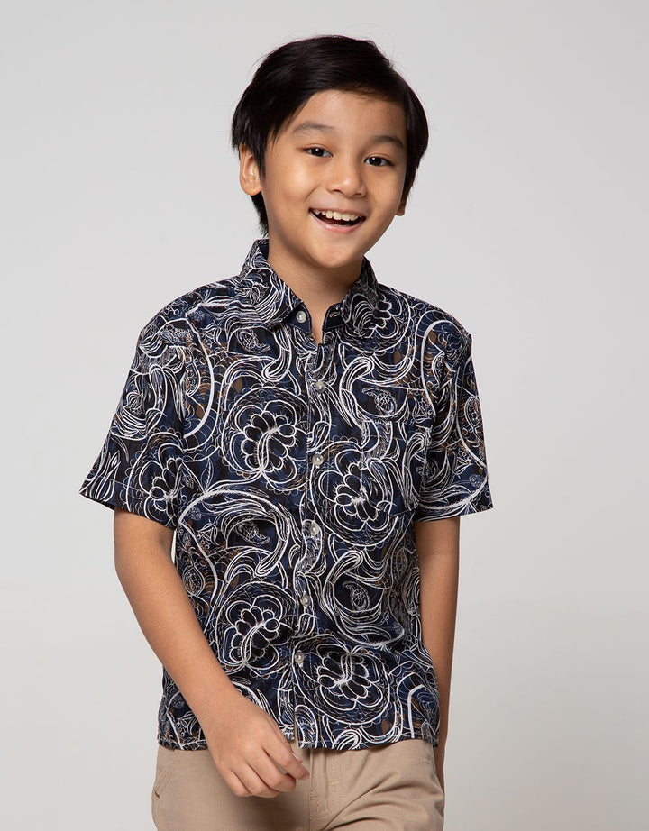 Pingu Full Print Boys Short Shirt
