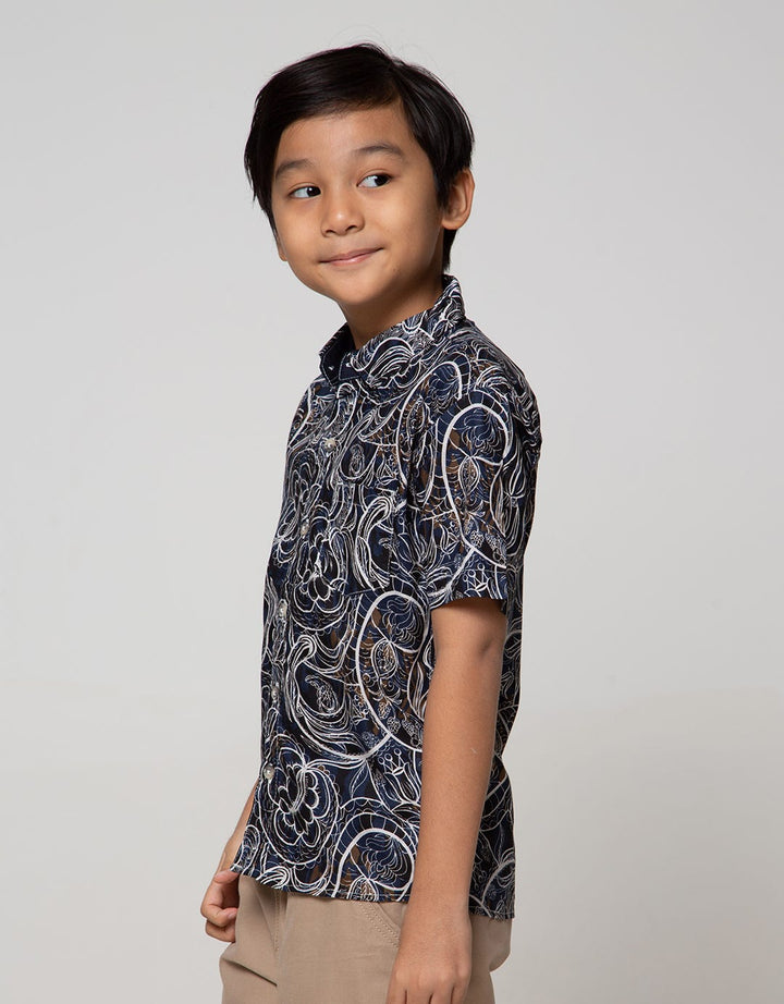 Pingu Full Print Boys Short Shirt