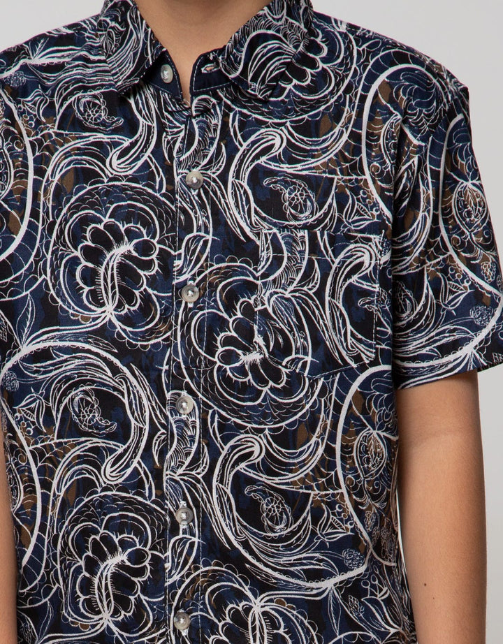 Pingu Full Print Boys Short Shirt