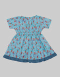 Pingu Dress Short Sleeve Baby Perempuan Print Mermaid