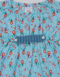 Pingu Dress Short Sleeve Baby Perempuan Print Mermaid
