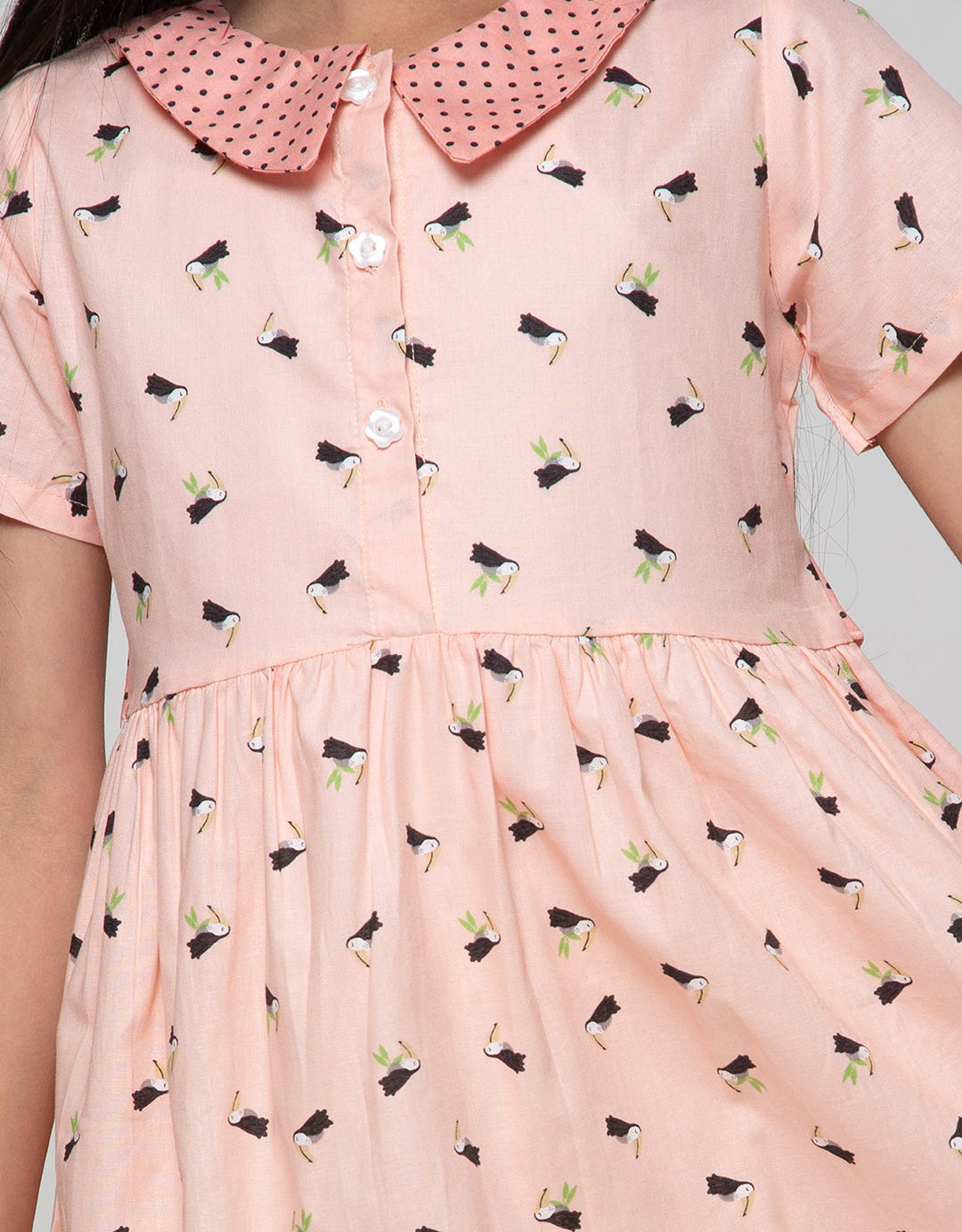 Pingu Bird Dress Anak Perempuan