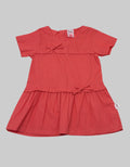Pingu Dress Short Sleeve Baby Perempuan Pita