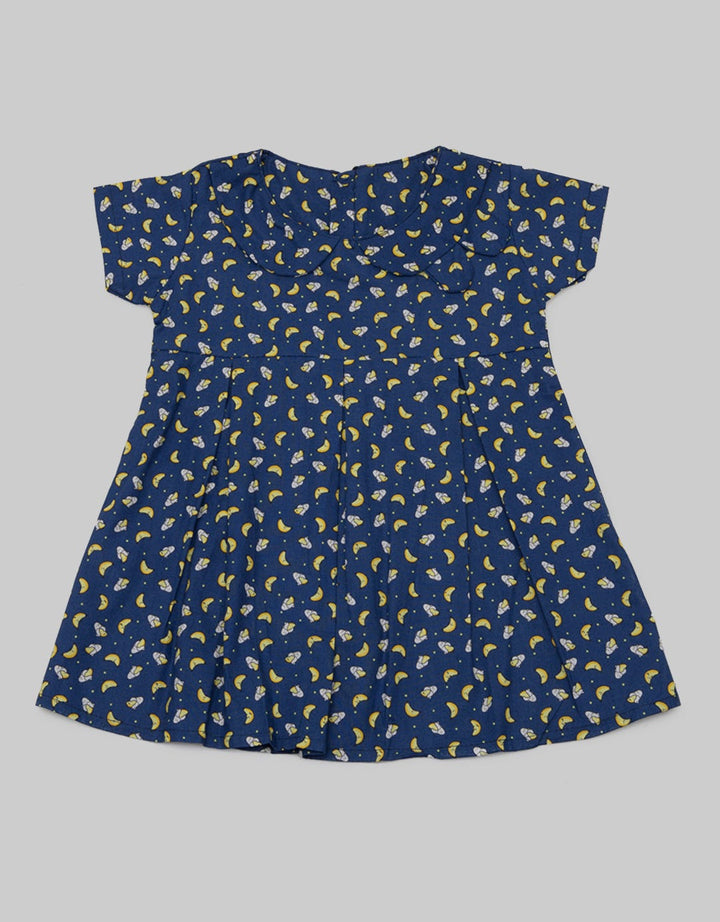 Pingu Dress Short Sleeve Baby Perempuan Full Print