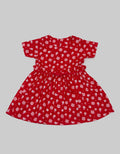 Pingu Dress Short Sleeve Baby Perempuan Print Little Flower