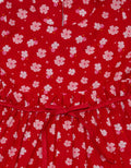 Pingu Dress Short Sleeve Baby Perempuan Print Little Flower