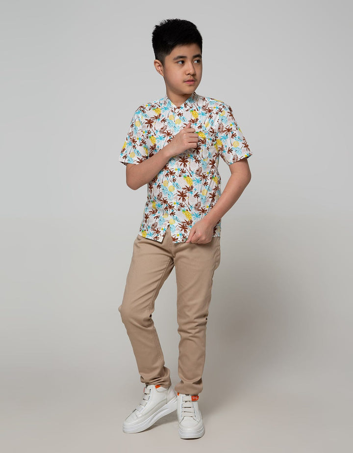 Pingu Leaf Kemeja Pendek Anak