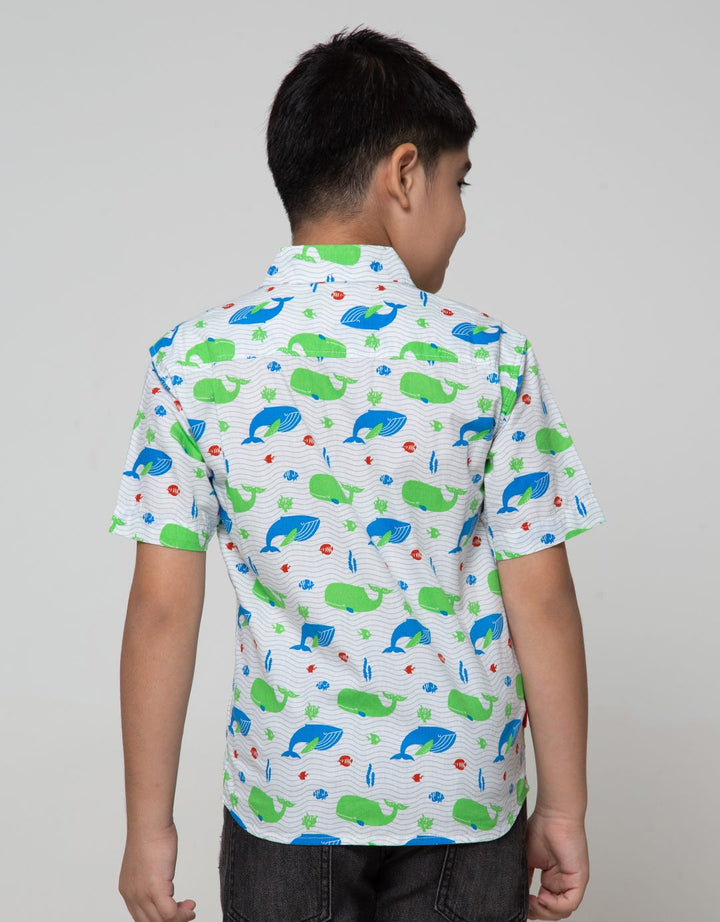 Pingu Whale Kemeja Pendek Anak