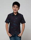 Pingu Casual Motif Kemeja Pendek Anak
