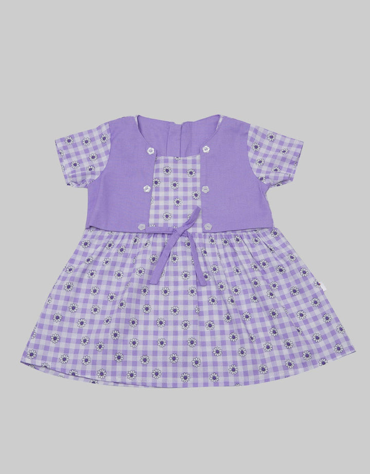 Pingu Flower Check Dress Baby