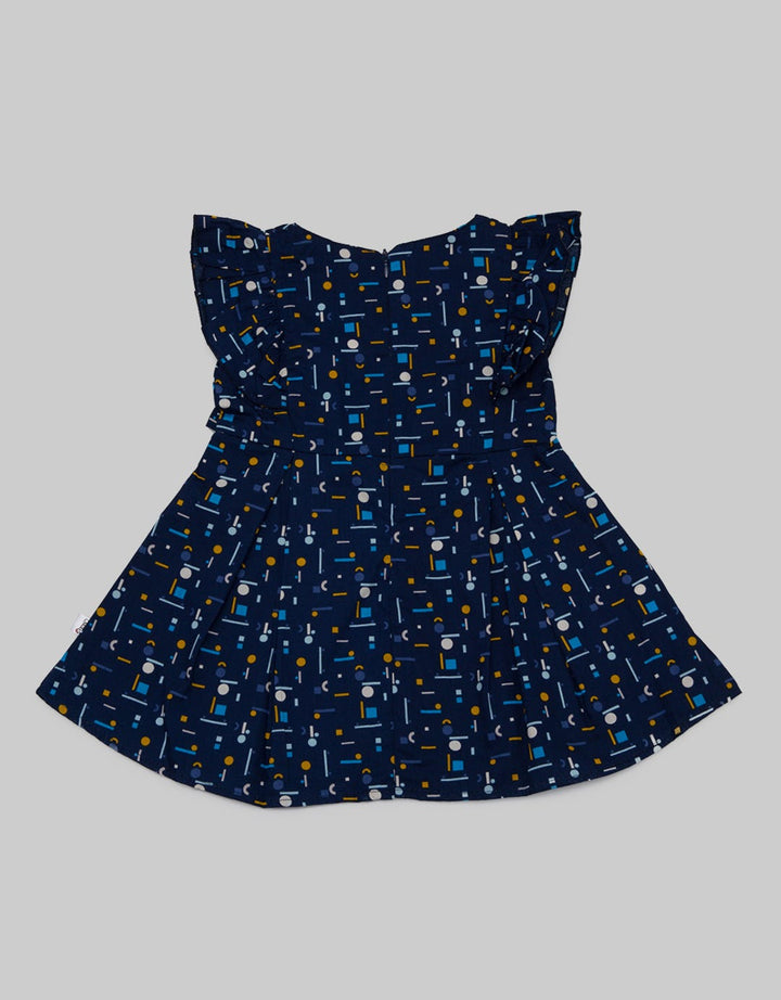 Pingu Dress Short Sleeve Baby Perempuan Full Print