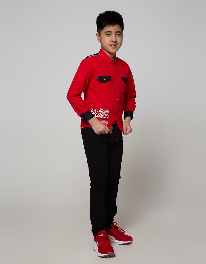 Pingu Kemeja Panjang Anak Laki Laki