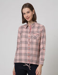 Triset Casual Blouse Plaid Motif