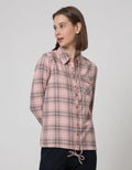 Triset Casual Blouse Plaid Motif