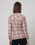 Triset Casual Blouse Plaid Motif