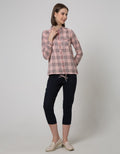 Triset Casual Blouse Plaid Motif