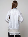 Triset Casual Stripe Blouse Wanita