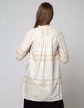Triset Blouse Stripped Print Wanita